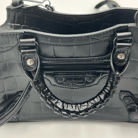 Balenciaga Neo City Bag Black Croc Authentic Luxury - Picture 10 of 10